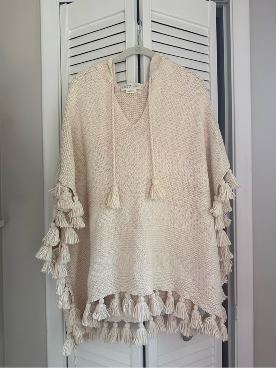 kate spade Sweaters - Kate Spade Broome Street Tassel Hoodie Poncho